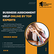 Business Assignment Help