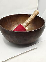 8" Unique #7 Hand Hammered Singing Bowl | The Healing Room Muskoka