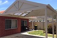 Timber Gable Pergola with Suntuff Roofing in Sturt - Superb Pergolas N Decks