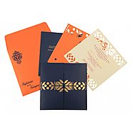 New Arrivals - AW-8260F - Hindu Wedding Cards - A2zWeddingCards
