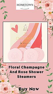 Shop our Floral Champagne And Rose Shower Steamers