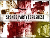 Sponge Party - Grunge Photoshop Brushes | BrushLovers.com