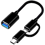 2 In 1 OTG USB-C And Micro TO USB Connector Transfer Data
