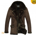 Leather Fur Lined Coat CW819139 - jackets.cwmalls.com