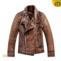 Shearling Leather Fur Jacket CW819056 - jackets.cwmalls.com