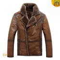 Mens Fur Leather Jacket CW819066 - jackets.cwmalls.com