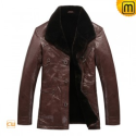 Sheepskin Leather Fur Coat CW819416- jackets.cwmalls.com