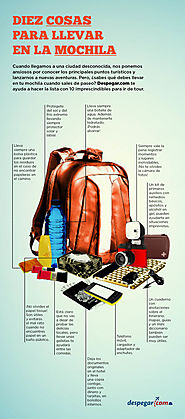 Diario de Ari: Infografia 10 cosas para llevar en la mochila