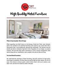 High Quality Hotel Furniture by Resort Furniture Australia - issuu