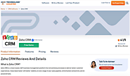 Zoho CRM Reviews, Pricing, & Product Details
