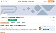 LeadSquared - CRM Reviews, Pricing, & Product Details