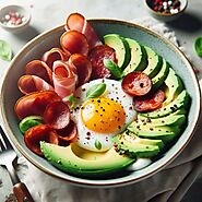 1. Keto Avocado and Egg Breakfast Bowl