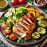 2. Grilled Chicken with Keto-Friendly Veggies