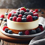 Keto Cheesecake with Mixed Berries