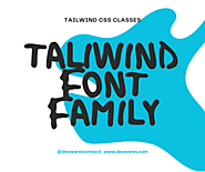 Tailwind CSS Font Family