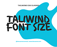 Website at https://www.devwares.com/tailwindcss/classes/tailwind-font-size/