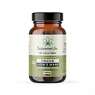 Lions Mane Mushroom Vegan Capsules - Focus (500mg) – SupremeCBD