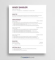 Free Google Docs Resume Download - Career Reload