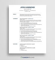 Free Resume Template for Google Docs