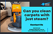 Can you clean carpets with just steam?