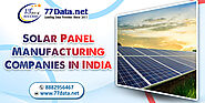 Find the best Solar Panel Manufacturing Companies in India: Get the list