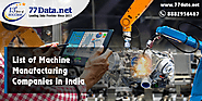 List of Machine Manufacturing Companies in India with Contacts