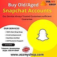 Buy Old Snapchat Account - 100% trusted seller USAmyShop