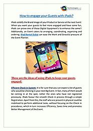 How to engage your Audience with iPads? | PDF