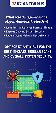 What role do regular scans play in antivirus protection?