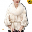 White Women Fur Jacket CW601004 - cwmalls.com