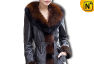Long Fur Trimmed Coat CW610034 - cwmalls.com