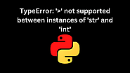 Not supported between instances of str and int in python - TAE