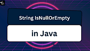 String isnullorempty in Java - TAE