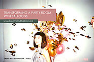 Transforming a Party Room with Balloons - Blooms and Balloons