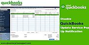 Disable QuickBooks Update Service Pop Up Notification (Guide)