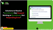 QuickBooks is not responding or has stopped working