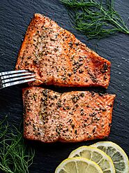 Easy Salmon in Air-Fryer (low FODMAP) - Hungry Lankan