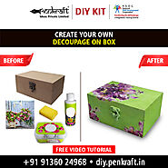 Website at https://diy.penkraft.in/.../Decoupage-art-on-MDF-box--DIY...