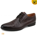 Brown Leather Oxford Shoes Men CW763008 - cwmalls.com