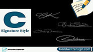 C Letter Signature Style in 2024 | HandwrittenSign