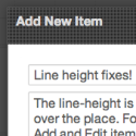 Line height fixes!