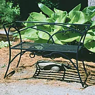 Achla 41”W x 16”D x 28”H Arbor Bench with Back