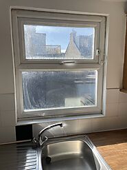 Upvc kitchen window handle replaced after being snapped.