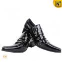 Mens Designer Black Leather Dress Shoes CW760026