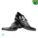 Mens Black Leather Dress Shoes CW760001 - m.cwmalls.com