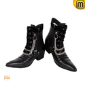 Mens Italian Leather Dress Boots Shoes CW769135
