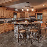 Rustic Hickory Kitchen Cabinets