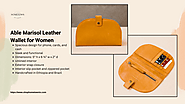 Able Marisol Leather Wallet for Women, Slim and Lightweight