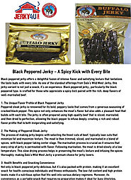 Black Peppered Jerky - Jerky4u Infographic | Easelly