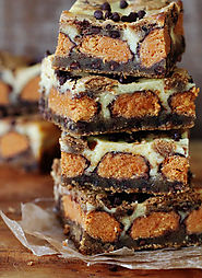 Butter Finger Cookie Dough Cheesecake Bars